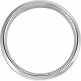 14K White/Yellow  6 mm Beveled-Edge Band