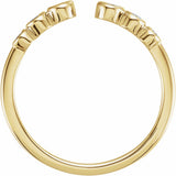 14K Yellow Gold 1/4 CTW Natural Diamond Negative Space Ring