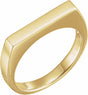 14K Yellow Gold 3 mm Engravable Stackable Ring