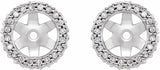 14K White 1/5 CTW Lab Grown Diamond Earrings Jacket
