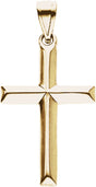 14K Yellow Gold Cross Pendant