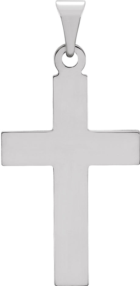 Sterling Silver Engravable Cross Pendant