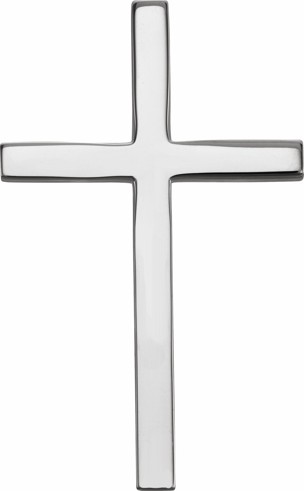 Sterling Silver 17.4x11.1 mm Cross Pendant