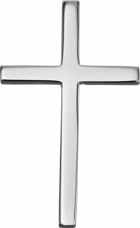 Sterling Silver 21.7x13.5 mm Cross Pendant