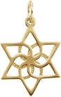 14K Yellow 16.5x14.75 mm Star of David Pendant