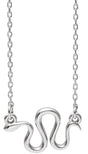 Sterling Silver Snake 16-18" Necklace