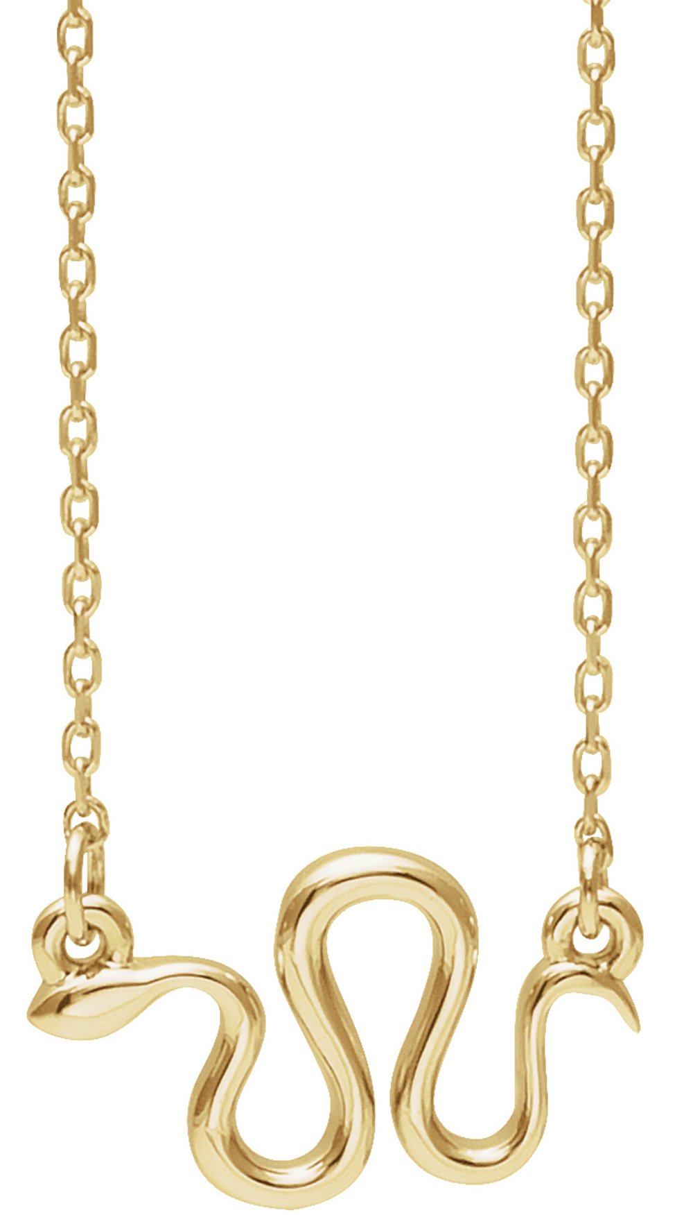 14K Yellow Snake 16-18" Necklace