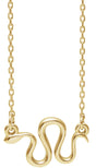 14K Yellow Snake 16-18" Necklace