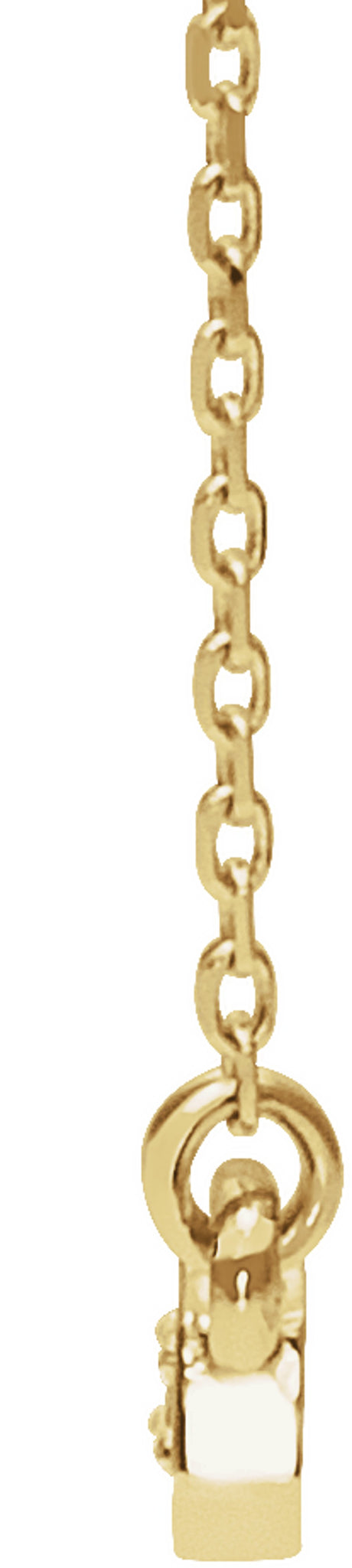 14K Yellow Gold 1/5 CTW Natural Diamond Bar 16-18" Necklace