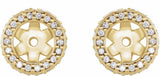 14K Yellow Gold 1/4 CTW Natural Diamond Earring Jackets