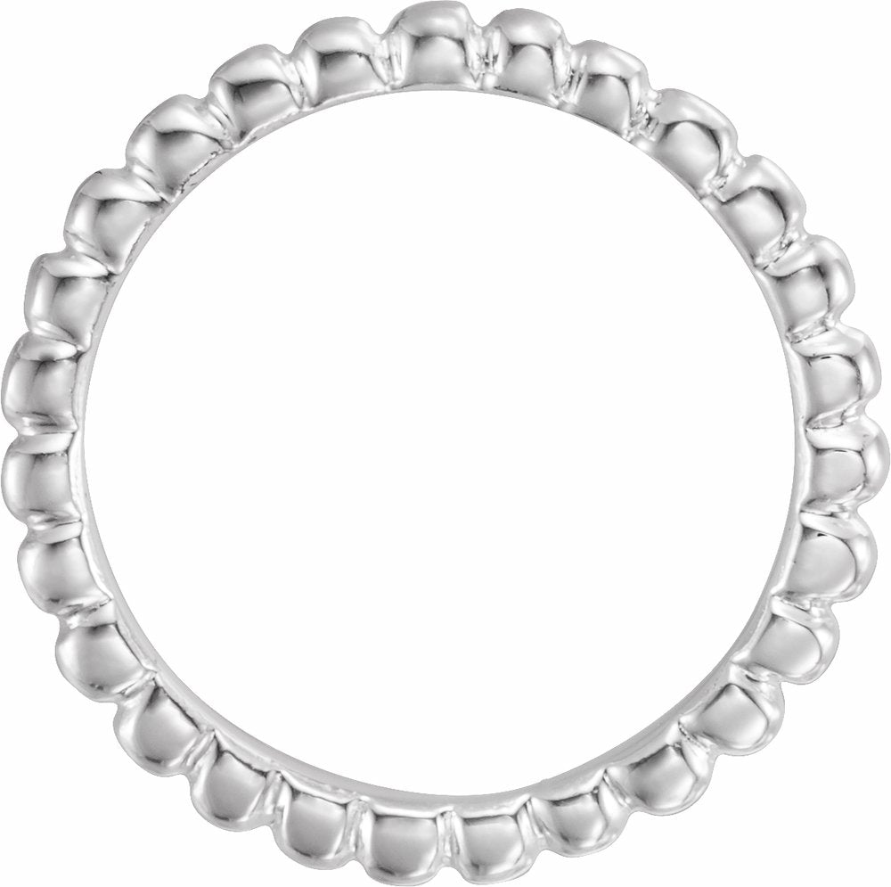 Sterling Silver Stackable Bead Ring