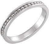 Sterling Silver Stackable Bead Ring