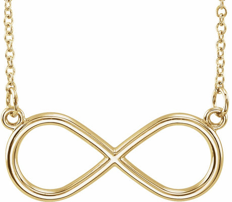 14K Yellow Infinity 17" Necklace