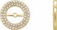 14K Yellow Gold 1/3 CTW Natural Diamond Earring Jackets