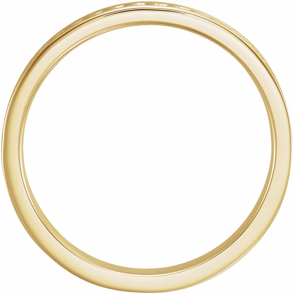 14K Yellow Stackable Bead Ring