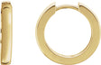 18K Yellow Gold Hinged 16 mm Hoop Earrings