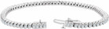 14K White Gold 2 3/4 CTW Natural Diamond 7" Line Bracelet 