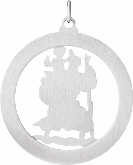 Sterling Silver 29 mm St. Christopher Medal