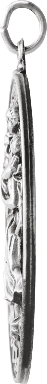 Sterling Silver 29 mm St. Christopher Medal