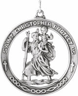 Sterling Silver 29 mm St. Christopher Medal