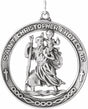 Sterling Silver 29 mm St. Christopher Medal