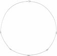 14K White 1/4 CTW Natural Diamond 5-Station 18" Necklace