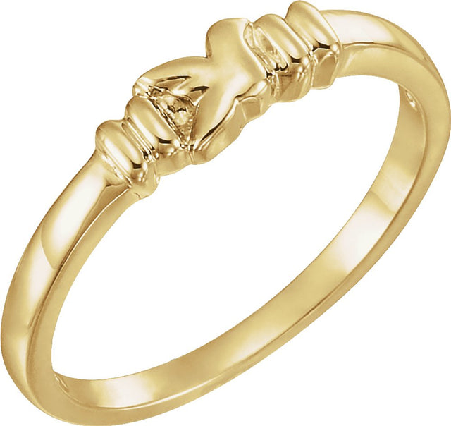 14K Yellow Holy Spirit Chastity Ring Size 8