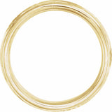 14K Yellow Gold 6 mm Milgrain Grooved Comfort-Fit Band Size 10
