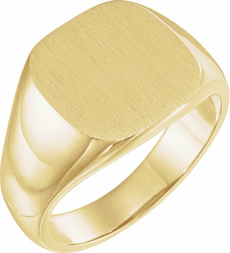 10K Yellow Gold Square Signet Ring