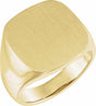 10K Yellow Square Signet Ring
