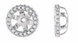 14K White Gold 1/5 CTW Natural Diamond Earring Jackets