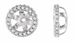 14K White 1/5 CTW Lab Grown Diamond Earrings Jacket