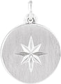 Sterling Silver Star Disc Pendant