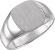 Sterling Silver Square Signet Ring