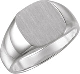 Sterling Silver Square Signet Ring