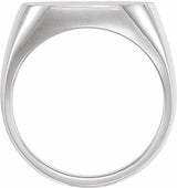 Sterling Silver Square Signet Ring