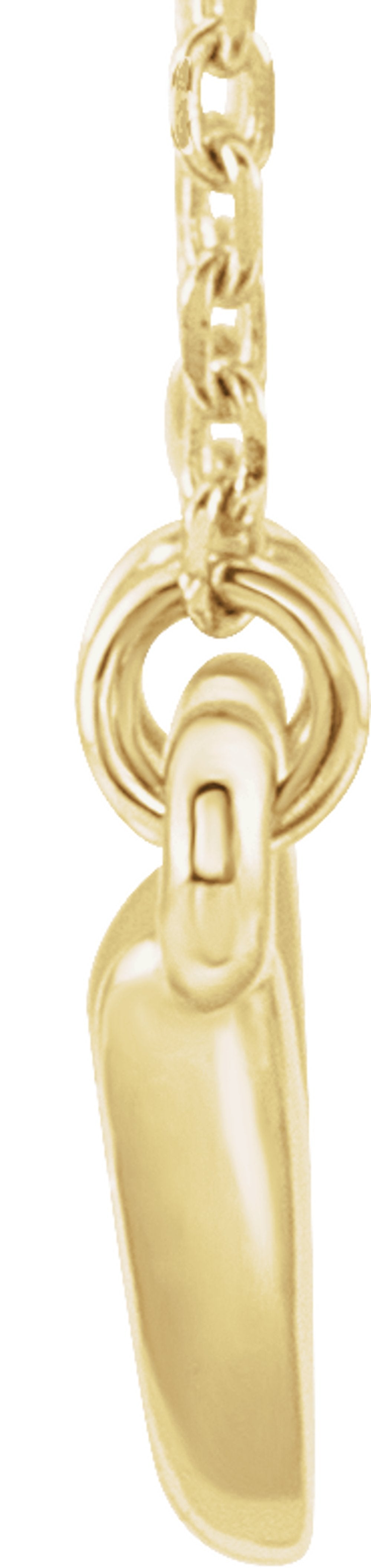 14K Yellow Horn 16-18" Necklace