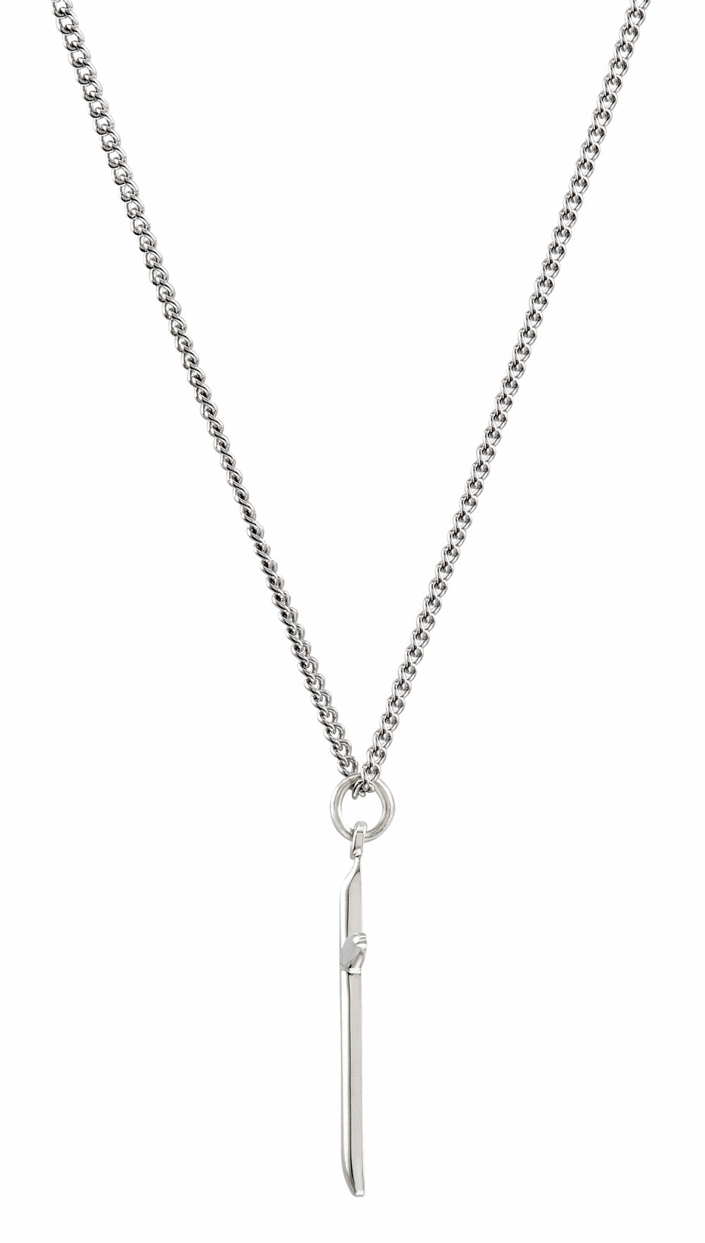Sterling Silver 25.7x14 mm Cross 18" Necklace 