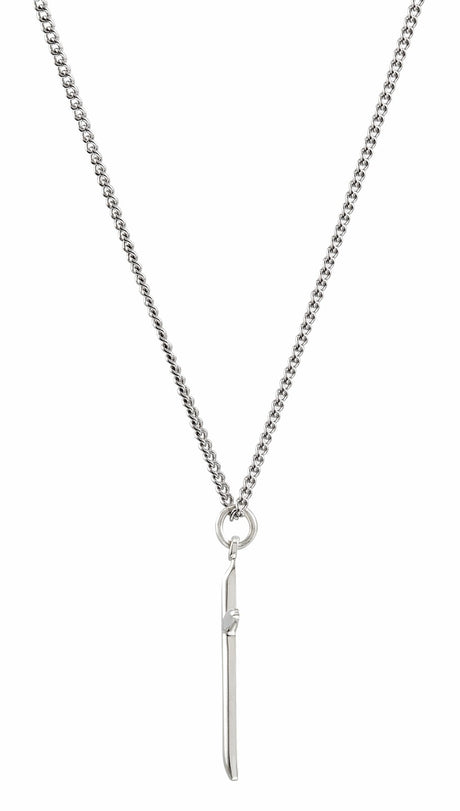 Sterling Silver 25.7x14 mm Cross 18" Necklace 