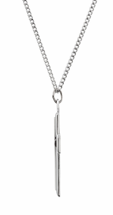 Sterling Silver Cross 24" Necklace