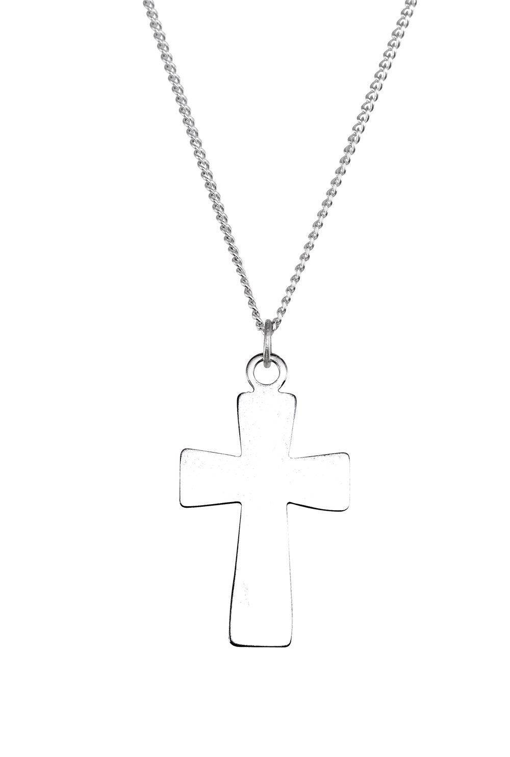 Sterling Silver Cross 24" Necklace