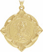 14K Yellow 31 mm St. Raphael Medal