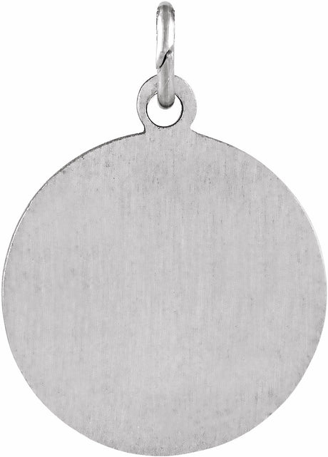 Sterling Silver 15 mm St. Barbara Medal