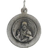 Sterling Silver 15 mm Scapular Medal