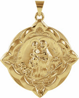 14K Yellow 31x31 mm St. Anthony of Padua Medal