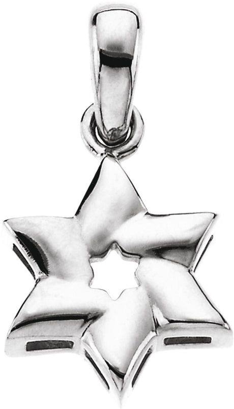 Sterling Silver Star of David Pendant