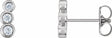 14K White Gold 1/8 CTW Natural Diamond Petite Ear Climbers