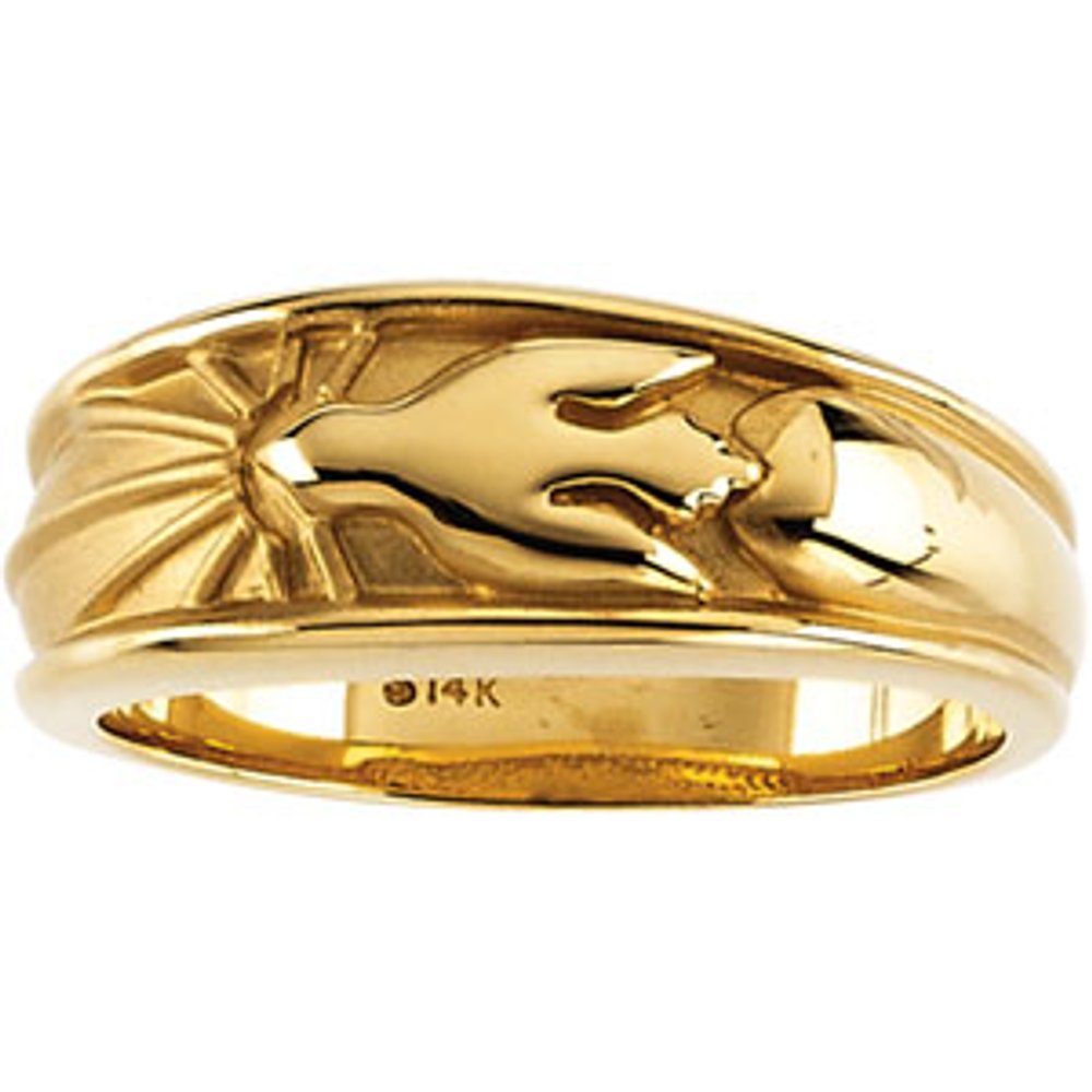 10K Yellow Holy Spirit Ring