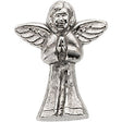 14K White Praying Angel Lapel Pin