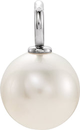 Sterling Silver Cultured White Freshwater Pearl Pendant